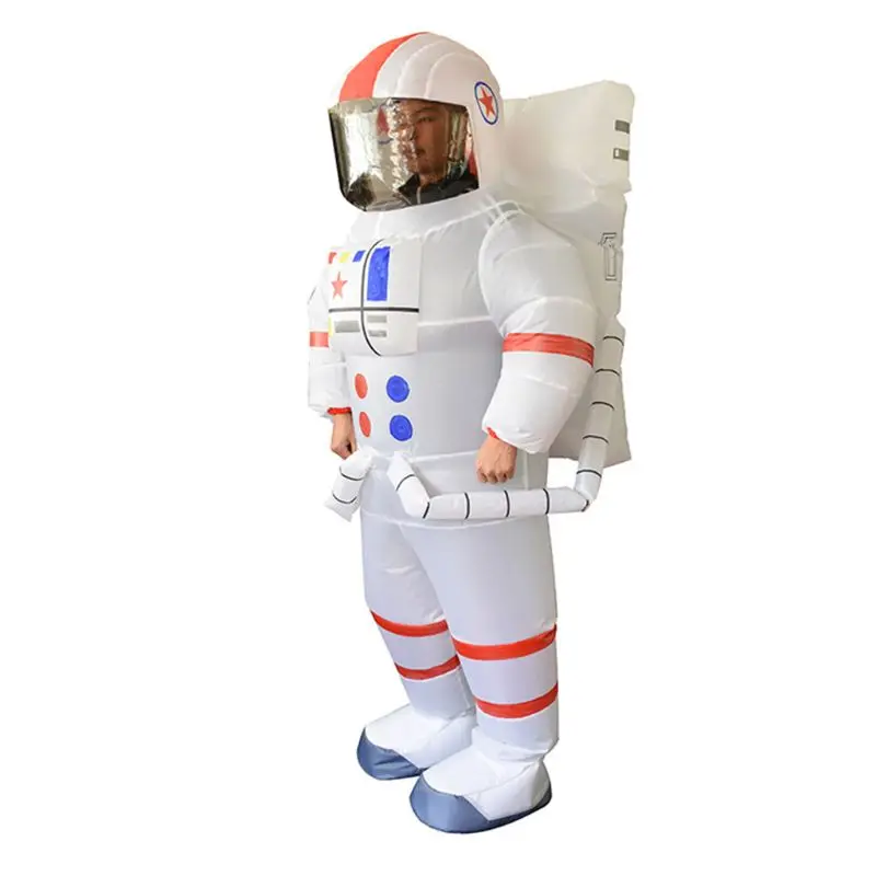 

OOTDTY Unisex Adult Astronaut Spaceman Inflatable Chub-suit Costume Jumpsuit Cosplay Cartoon Outdoor Entertainment Outdoor