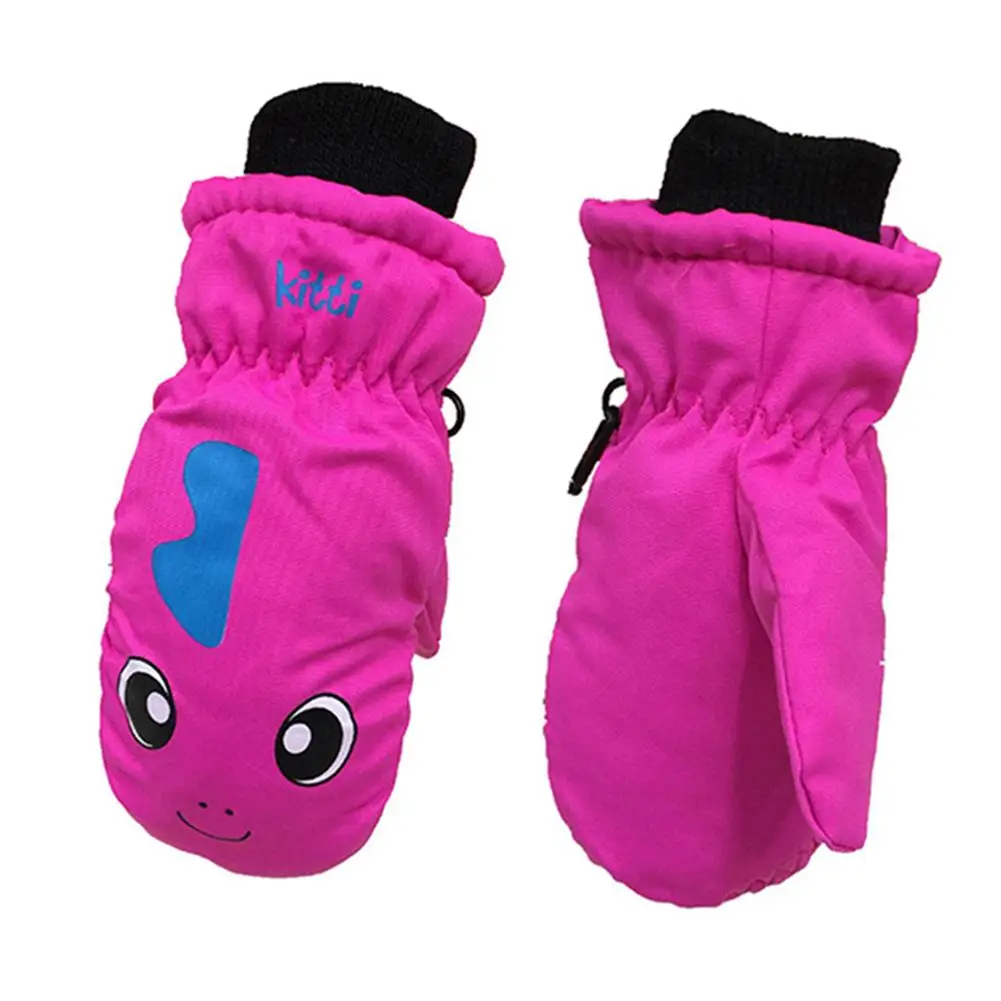 

New Children Kids Thickening Mittens Warm Skiing Gloves Lovely Winter Snow Waterproof Windproof Sports Riding Cycling Gloves