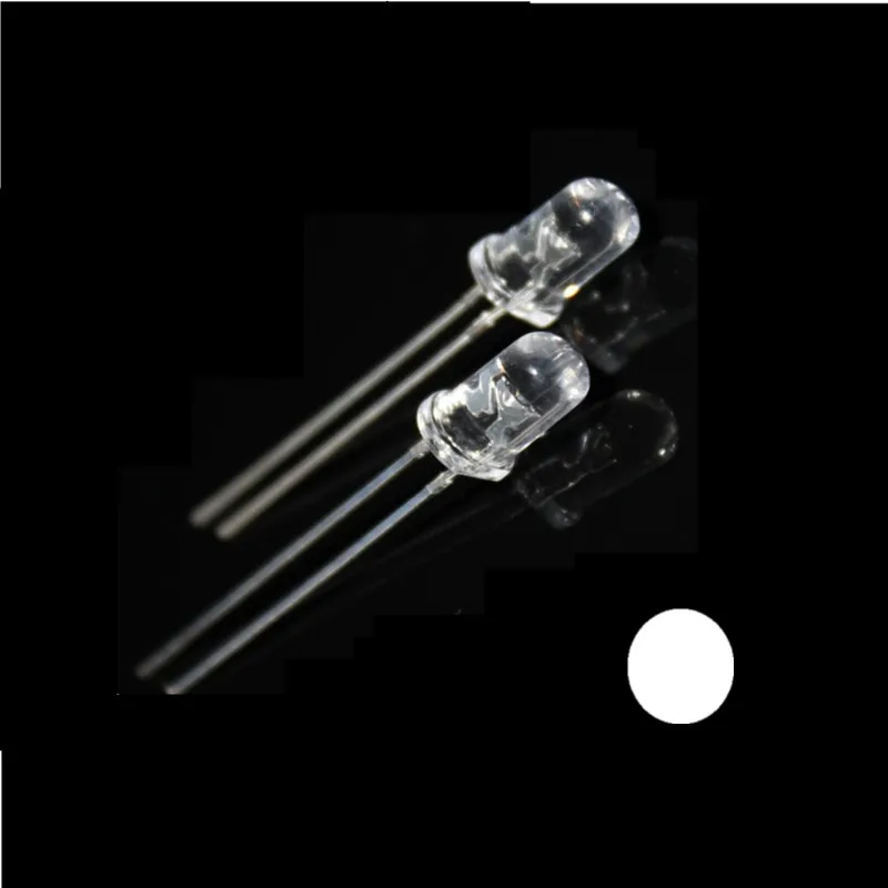 1000 шт 5 мм круглый ультра яркий белый/красный/зеленый/синий/желтый/оранжевый/УФ