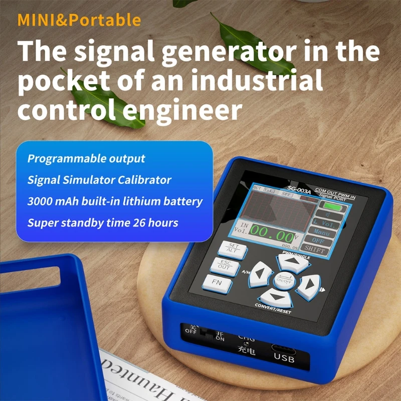 

Signal Generator 0-10V/0-20mA Current Voltage Simulation Signal Generator Handheld Built-In Lithium Battery