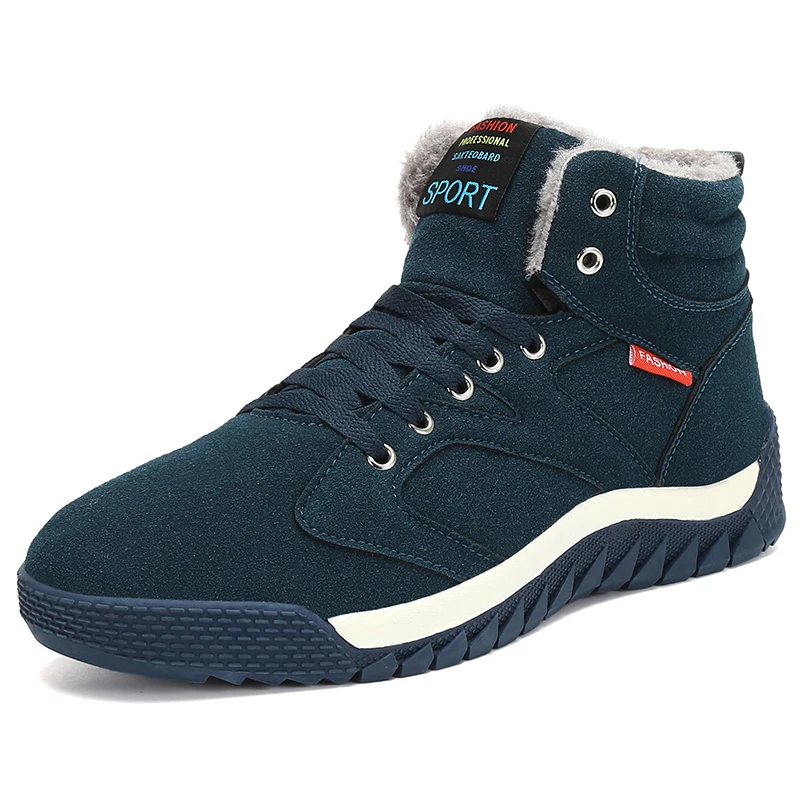 Зимняя мужская обувь теплые плюшевые зимние ботинки мужские уличные военные