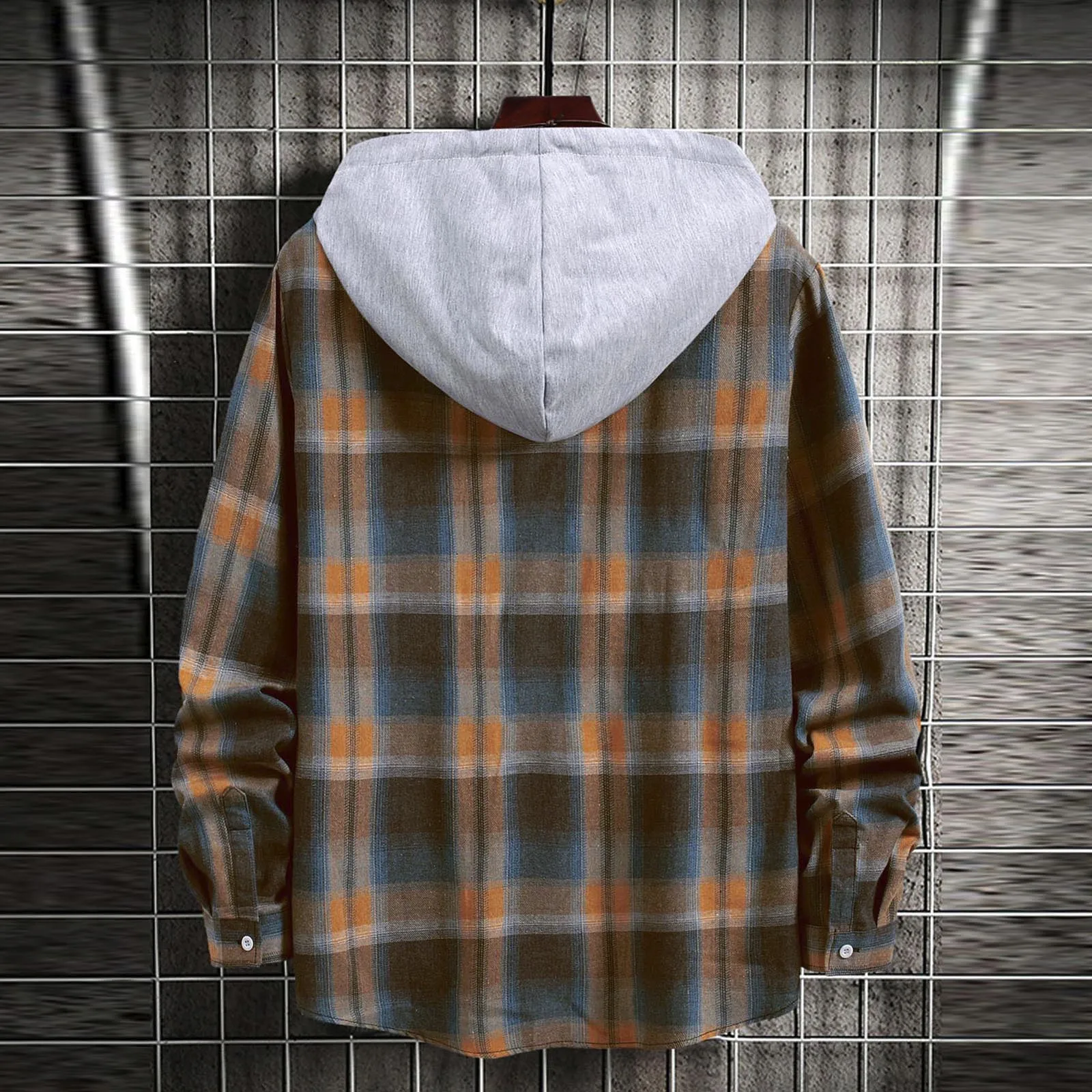 Мужская Повседневная Свободная рубашка с отложным воротником и длинным рукавом |