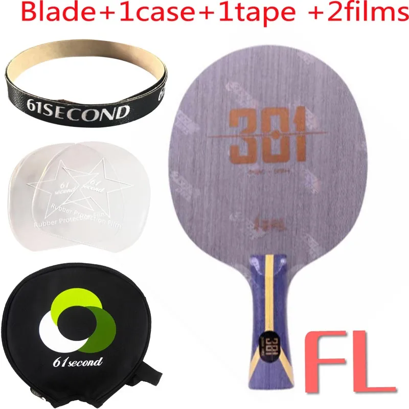 FL with 1 case DHS Hurricane 301 лезвие для настольного тенниса(для Китая T.T. Команда) арилат углерода ALC ракетки пинг понг летучая мышь - Цвет: FL with 1 case