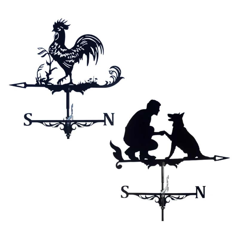 

Spray Paint Gardening Garden Decoration Sign Weather Vane Retro Farm Scene Garden Stake Weathervane Measuring Tools