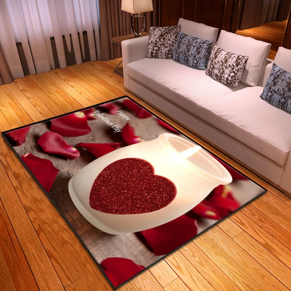 Напольные коврики ко Дню Святого Валентина красный коврик для влюбленных