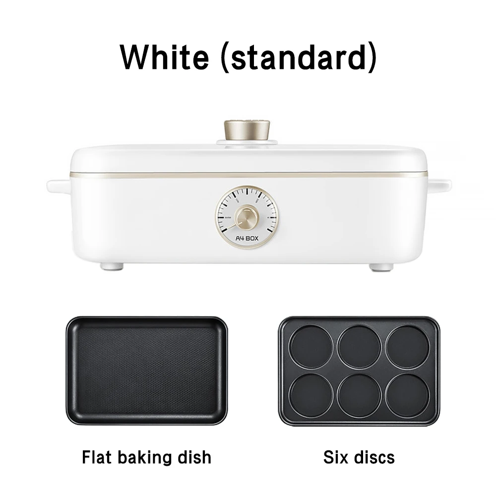 yuewo 220v multi function electric barbecue stove hot pot iron plate barbecue plate cooking pot frying barbecue machine free global shipping