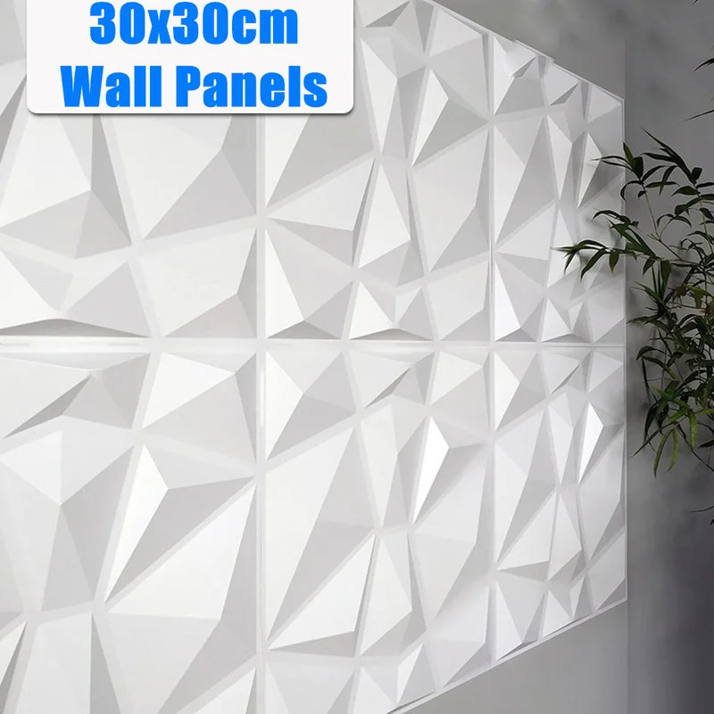 

30x30 см 3D Настенный потолочный стикер фон для гостиной арт-деко внешние резная настенная тисненые обои водонепроницаемые белые