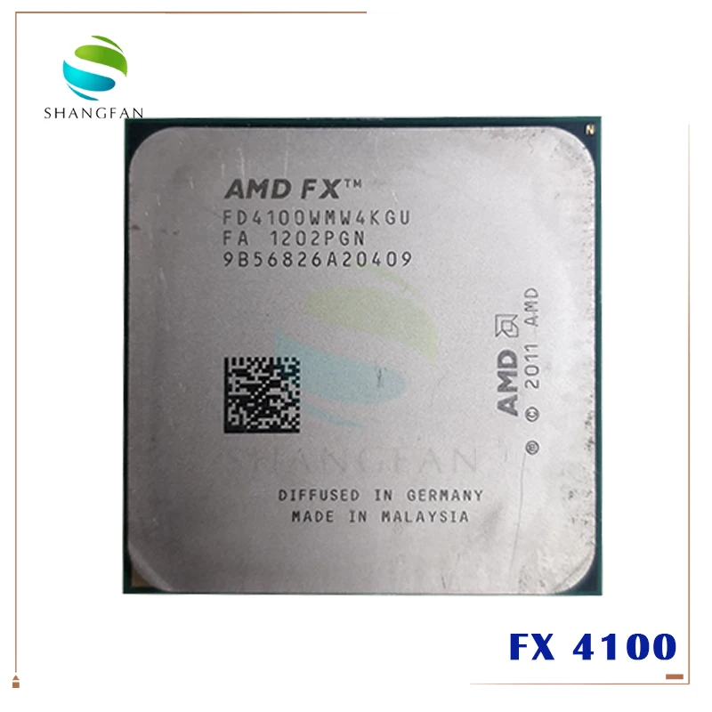 

Четырехъядерный процессор AMD FX4100 FX 4100, 3,2 ГГц, FD4100WMW4KGU 95 Вт, разъем AM3 +