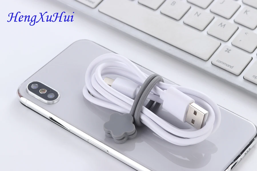 Силикона магнита устройство для сматывания шнура питания и наушники кабеля