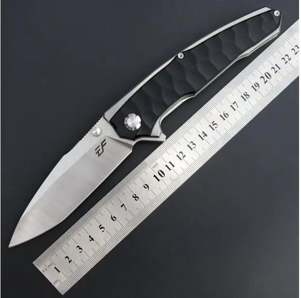 Black Eafengrow EF913 карманный нож D2 лезвие G10 ручка складной нож выживания кемпинг охотничий нож Тактический Открытый EDC инструмент нож - Цвет: Black