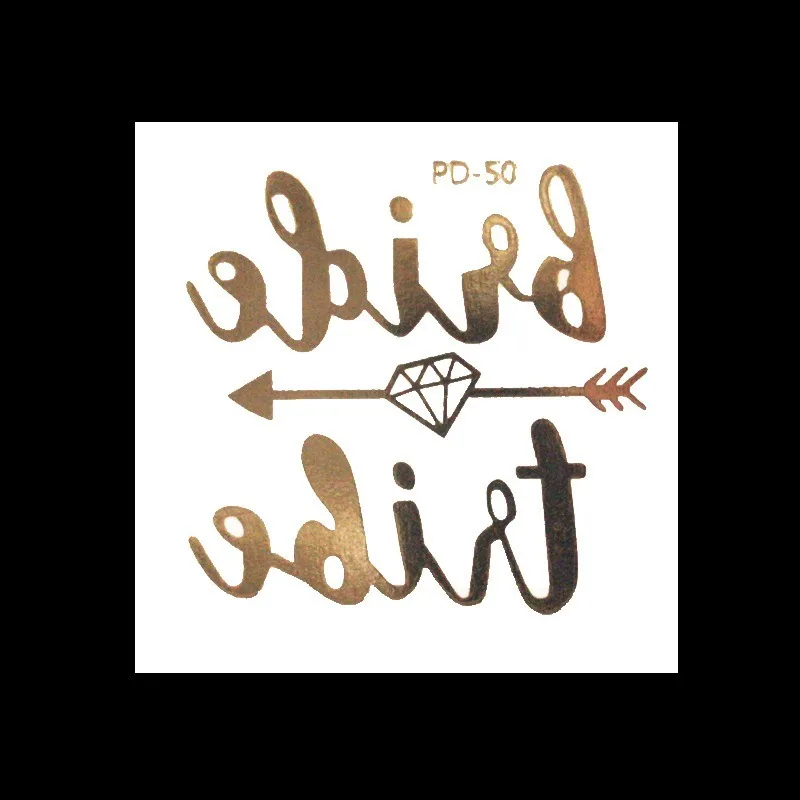 1 шт. бронзовые тату наклейки золотые временные татуировки в западном стиле