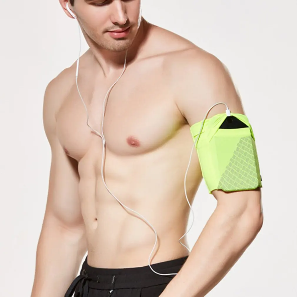 

Simple Style Running Arm Bag Men Women Anti Slip Arm Bag for Phone Outdoor Sports Elastic Arm Package Bag Elastic Fitness Holder