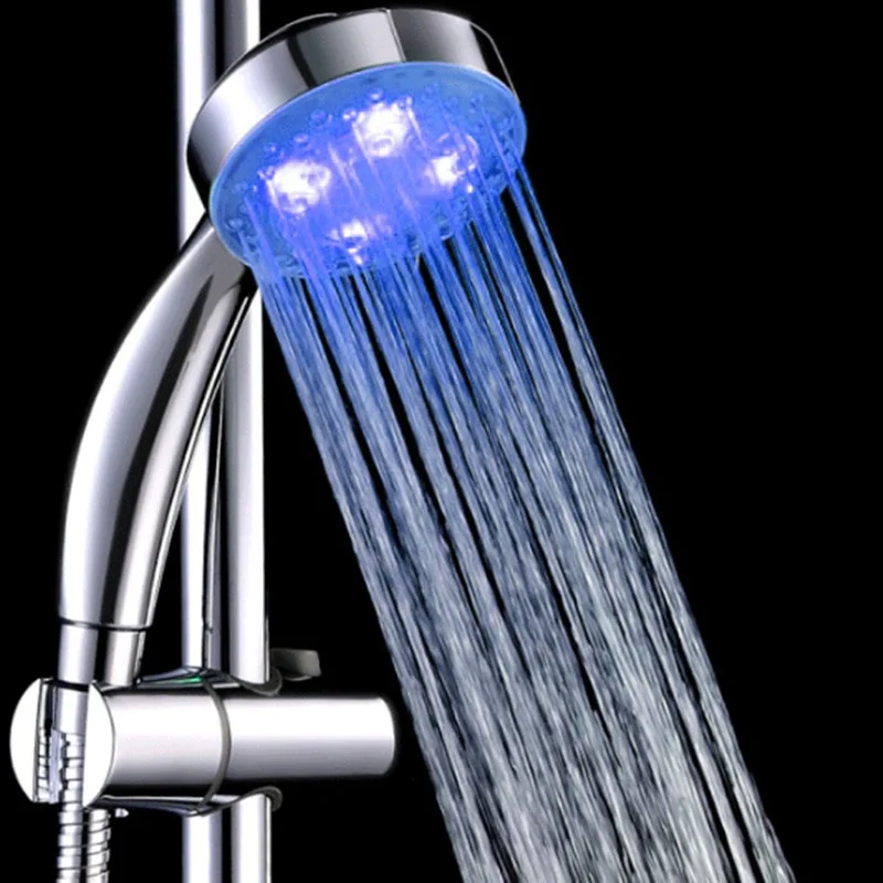 Цветная романтичная Автоматическая Волшебная насадка для душа 7 цветов с 4