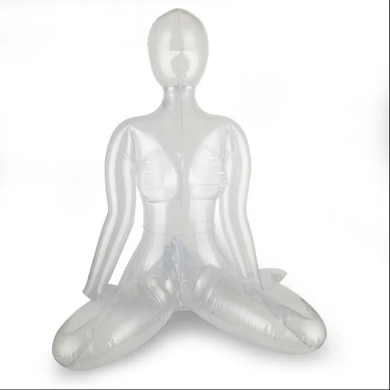 Надувной женский манекен прозрачный для всего тела надувной стрельбы тканевый