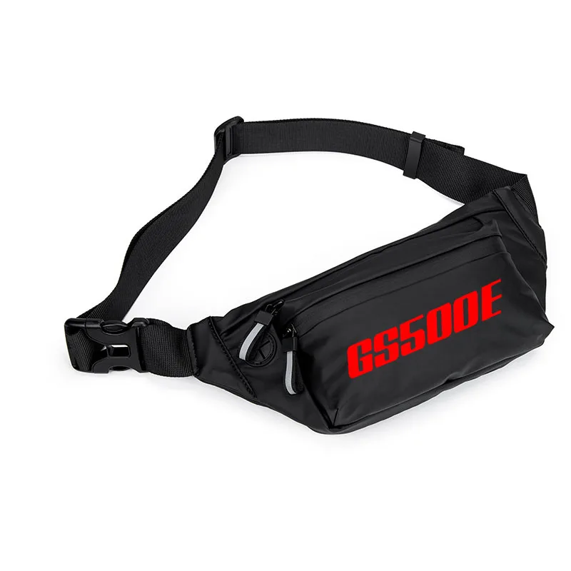 

For SUZUKI GS500 GS500 GS500E LOGO Men Waist Pack Belt Hip Bum Slant back bag Chest Bag Male Motorcycle Riding Antitheft Purse