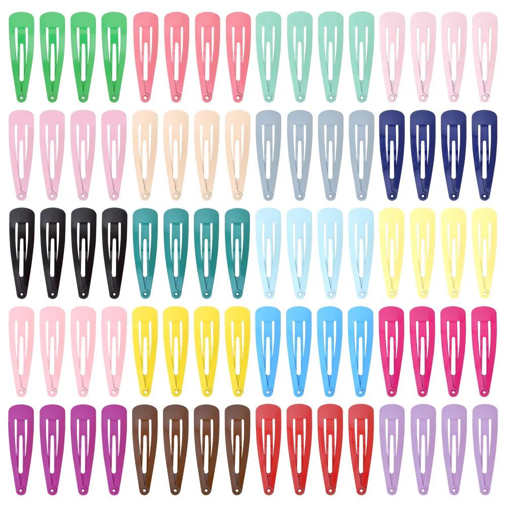 

DHK 5CM 20 Color Options 80pcs/lot Baby Child Paint multicolor hair clip hairpin S1195