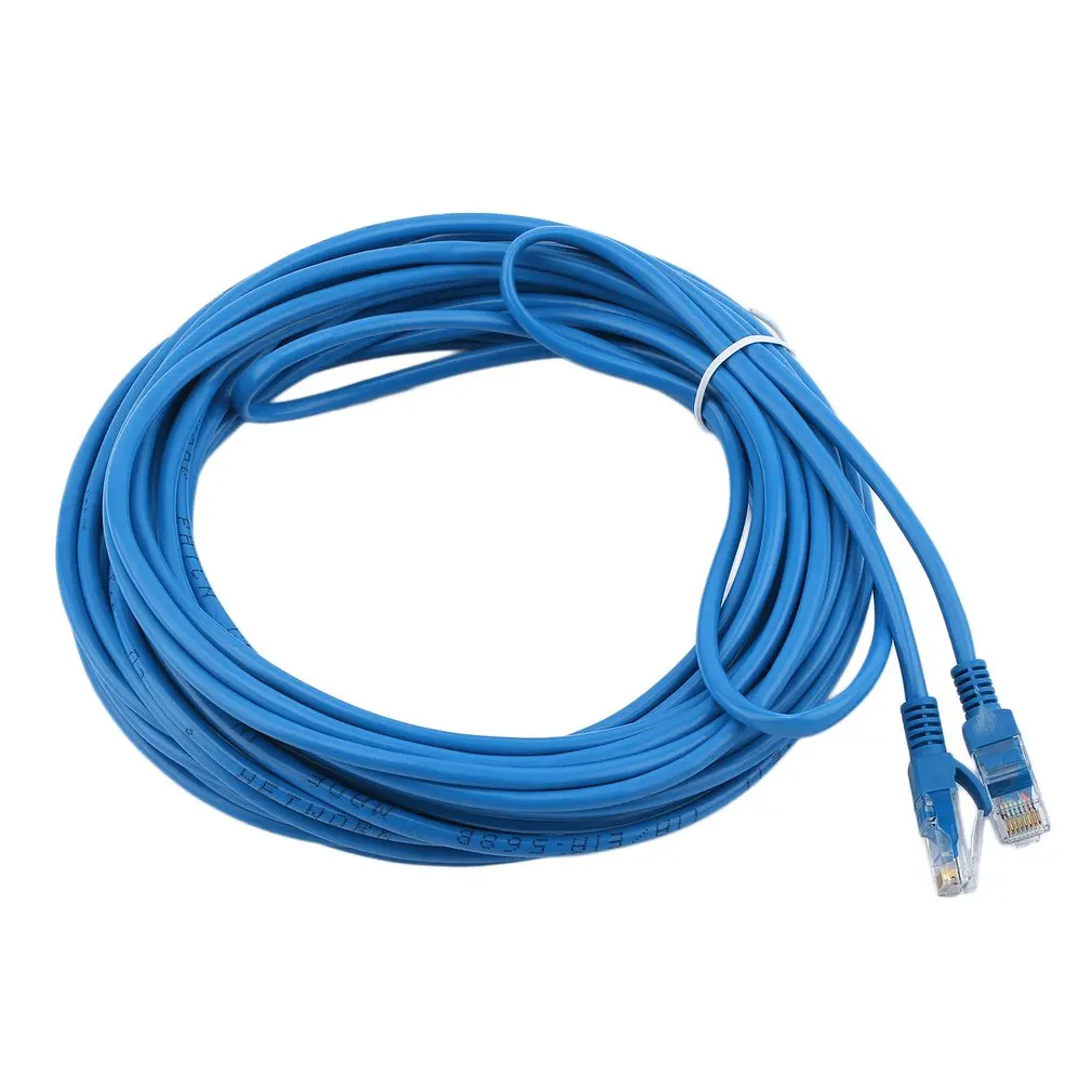 Прочный 15 м 50FT RJ45 CAT5 CAT5E 480 Kpbs Ethernet сетевой Lan маршрутизатор соединительный кабель