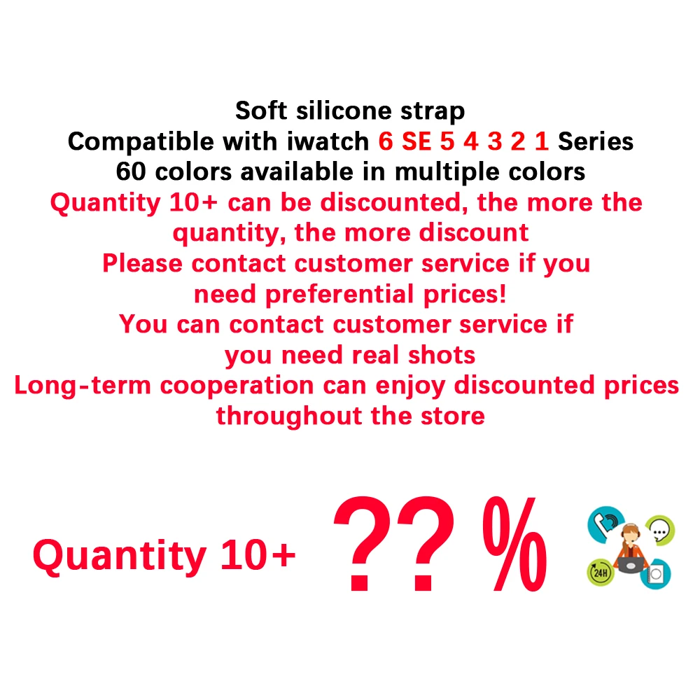 Мягкая силиконовая лента для Apple Watch Series 1 2 3 42 мм 38 резиновый ремешок iWatch 4/5/6/SE 40 44