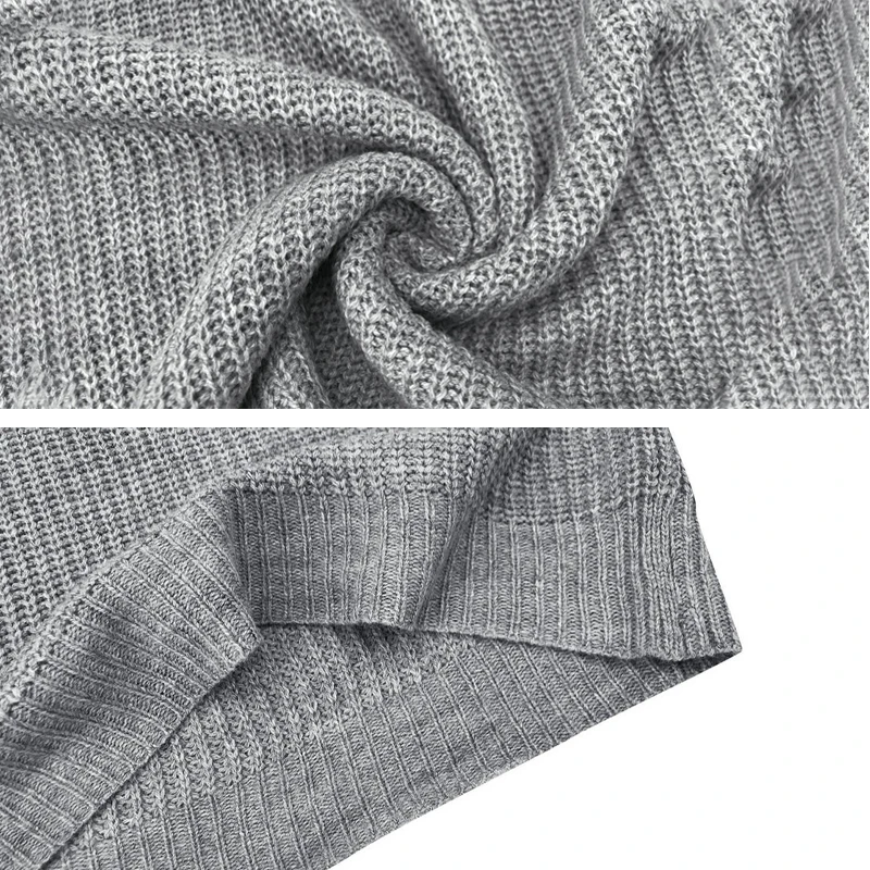 

Autumn Winter Women Sweater Fashion Strapless Slim Sexy Turtleneck Knitted Sweater Long Sleeve Turtleneck Slim Jumper