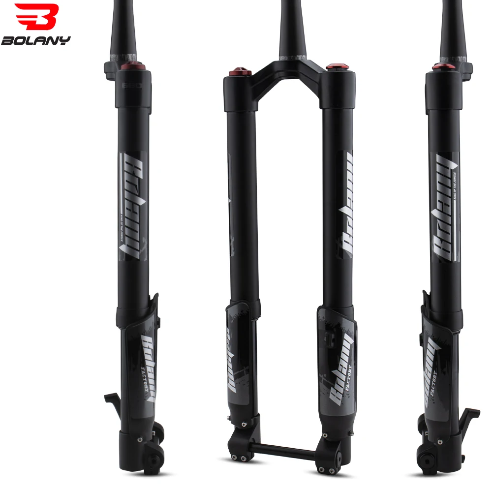 Вилка BOLANY для горного велосипеда сквозная ось воздушная подвеска перевернутая
