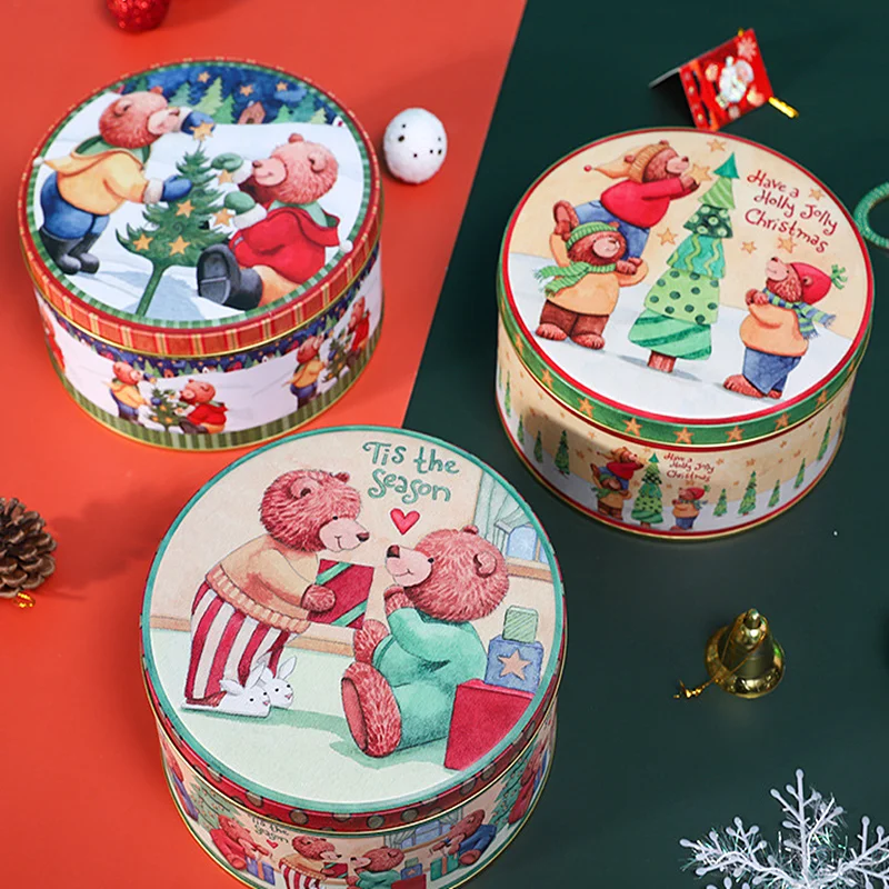 5 / 6 дюймов милый медведь коробка для конфет печенья упаковки праздничный розовый