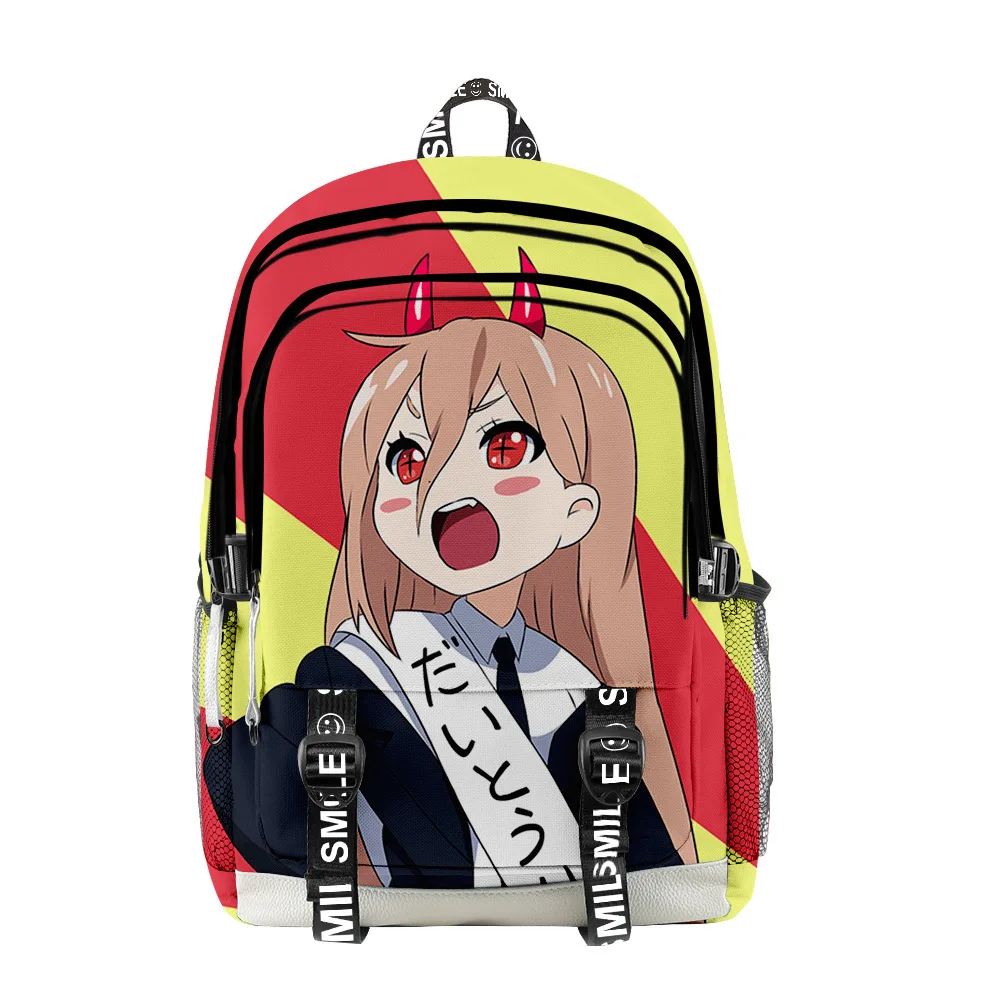 

2021 Chainsaw Man 3D Print Men Women Backpack Oxford School Bag Hip hop Style Teenager Child Bag Travel Backpack