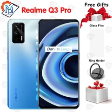 Original Realme Q3 Pro 5G Mobile Phone 6.43 Inch AMOLED 120Hz 6GB+128GB Dimensity 1100 Octa Core 30W Fast Charge Smartphone