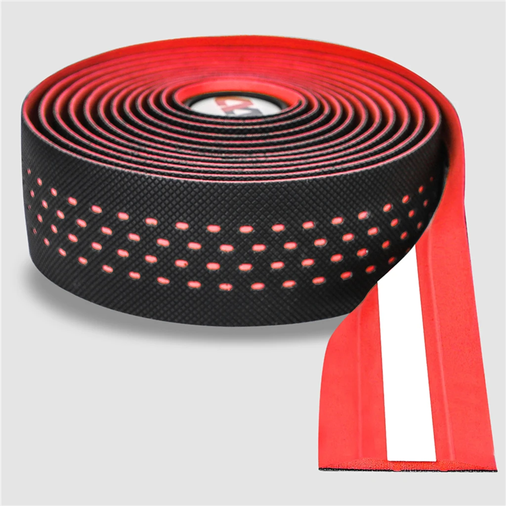 

4x EVA Bike Handlebar Bar Tapes with Bar Plugs for Handle Wraps Road Racing