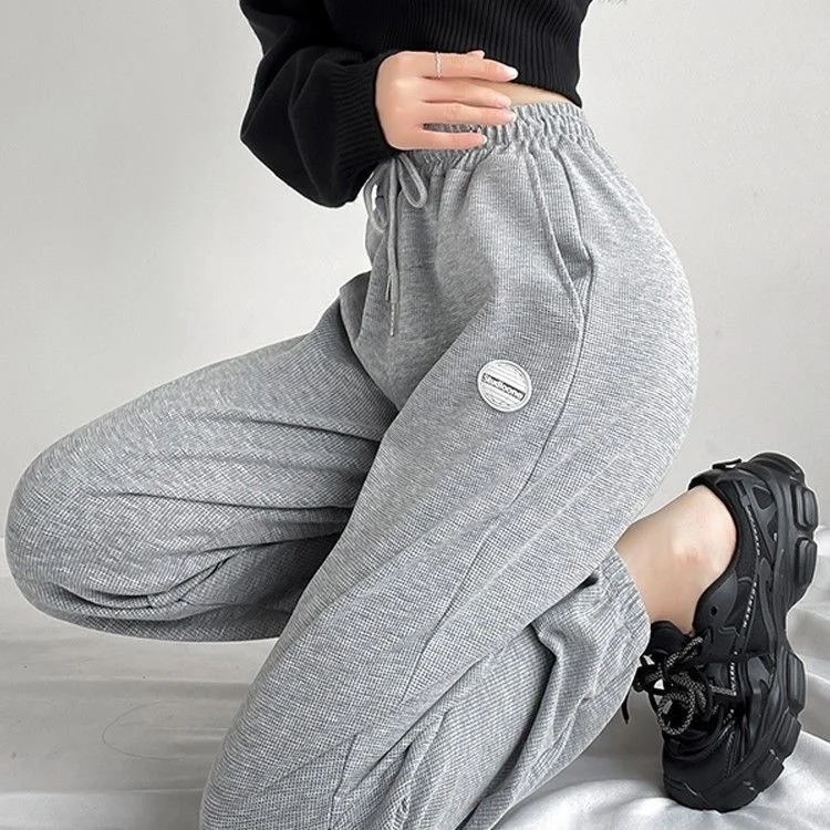 Фигурные спортивные брюки женские на весну и осень корейские | Женская одежда