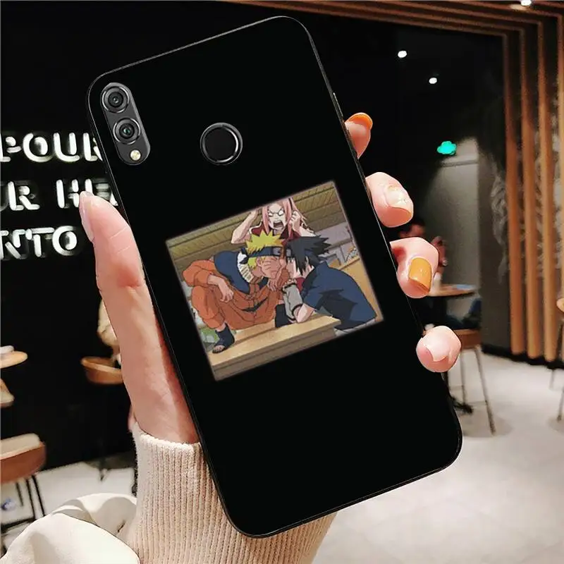 

Naruto Illustration Phone Case Black For Huawei Mate10/30/30Pro/40/40Pro Enjoy10/10Plus/8Plus/9E Y6P/8S/9 CasesMotirunner
