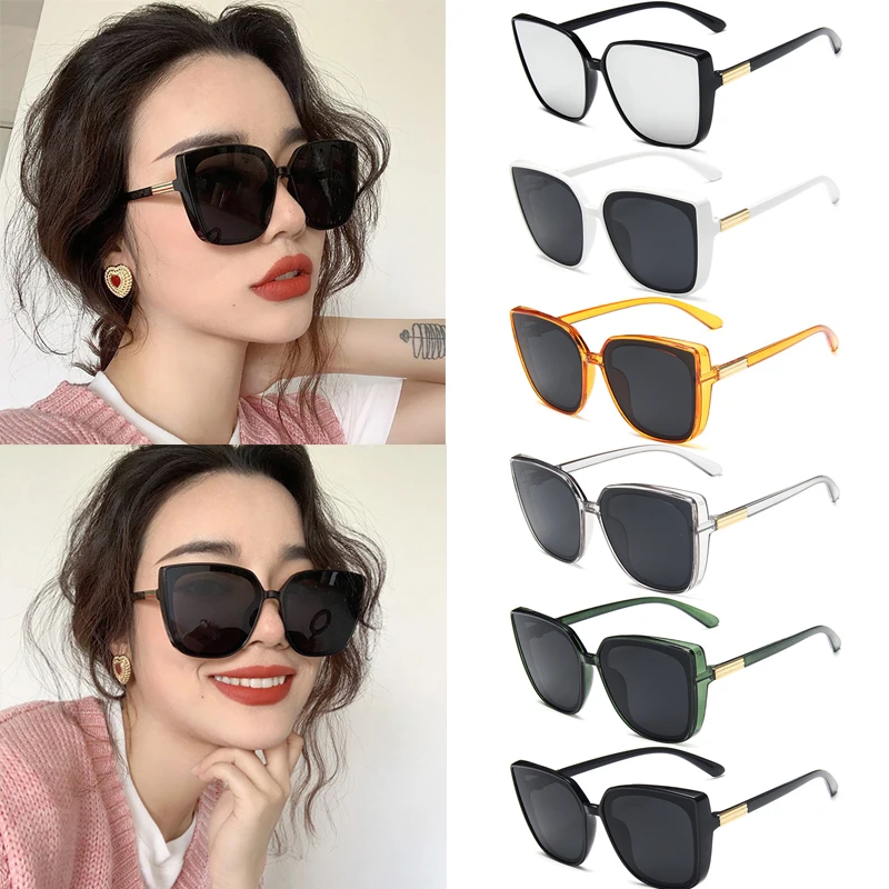 

Солнцезащитные очки «кошачий глаз» женские, брендовые дизайнерские винтажные модные роскошные крутые пикантные солнечные очки в большой о...