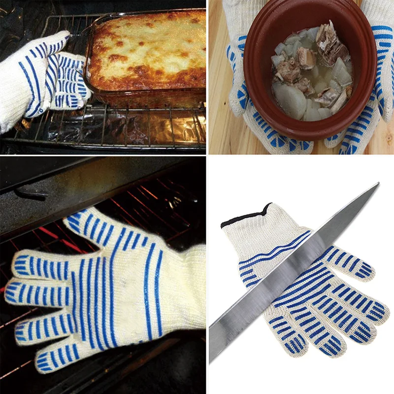 Перчатки для барбекю гриля кухонные перчатки духовки Прихватки горшка