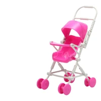 1pc top brand assembly baby stroller trolley nursery furniture toys for doll pink high quality
