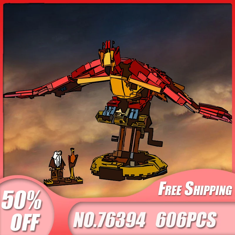 Новинка серия фильмов Гарри Волшебная академия модель Феникса строительные