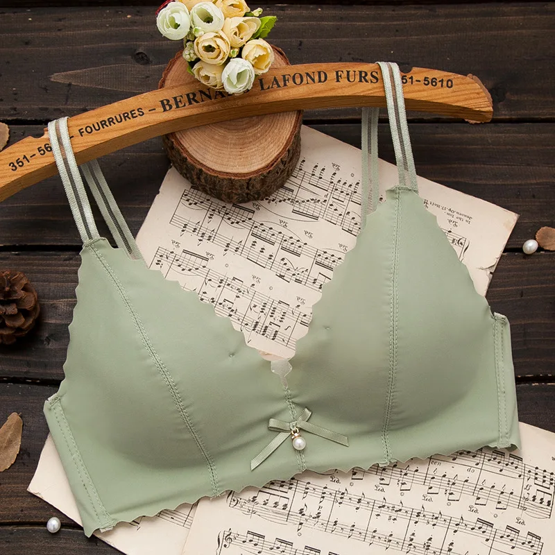 Нижнее белье для женщин без стального кольца отметки бюстгальтера тонкий