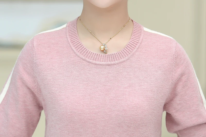 XJXKS, новинка, Зимняя мода, Pull Femme Hiver, хороший эластичный свитер, пуловер, Базовая рубашка, Топ с длинным рукавом, кашемировые свитера