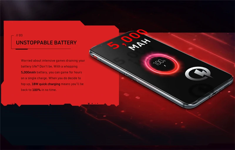Мобильный телефон Nubia Red Magic 3S 8 Гб 128 ГБ 6,6" AMOLED Snapdragon855 Plus 5000 Мп+ Мп мАч Быстрая зарядка игровой телефон