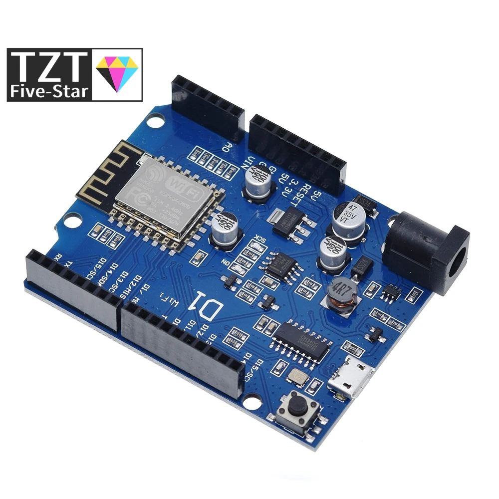 ESP-12E WeMos D1 UNO R3 CH340 CH340G WiFi макетная плата на основе ESP8266 щит Умная Электронная