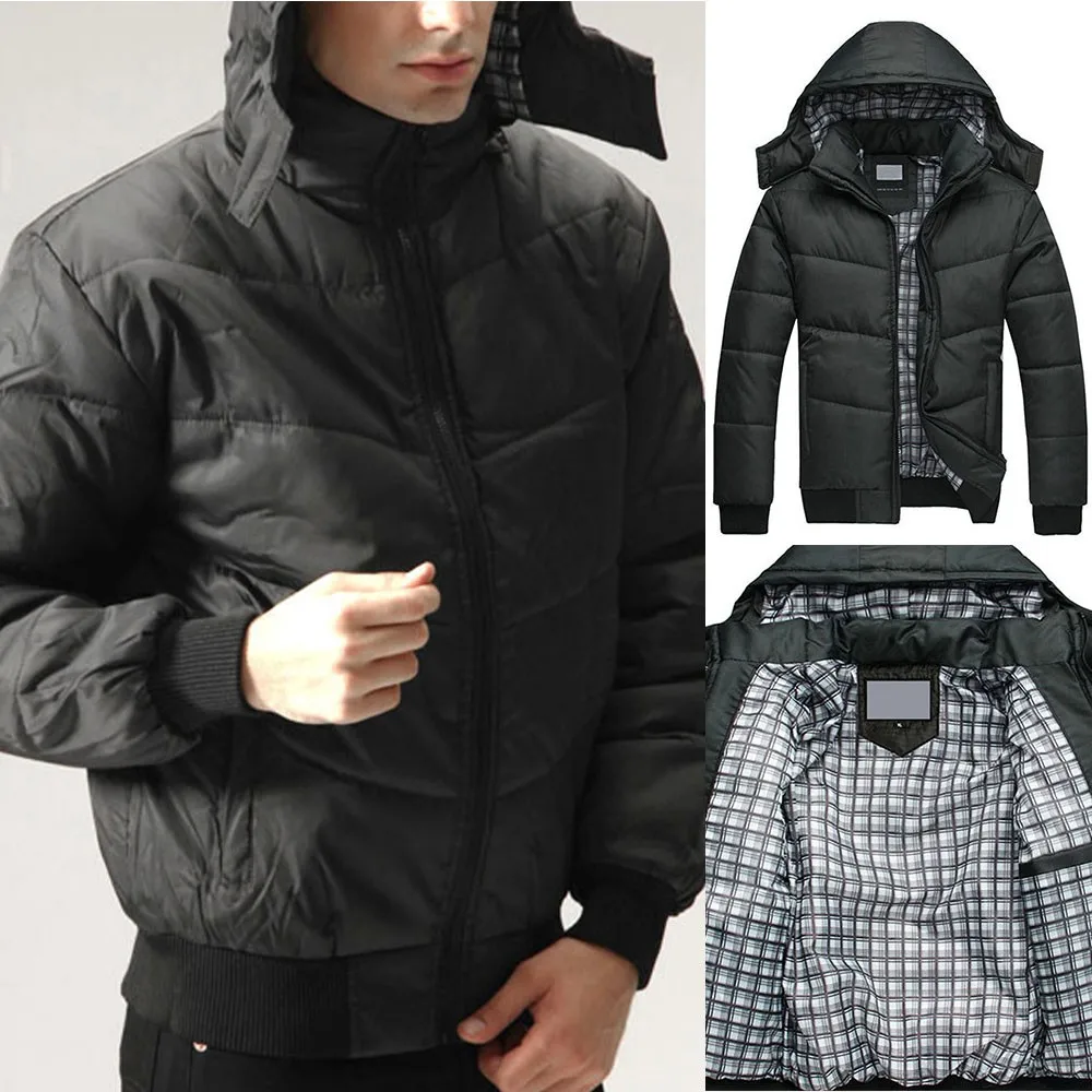 

Куртка мужская с капюшоном, на пуху, в рубчик, 2XL