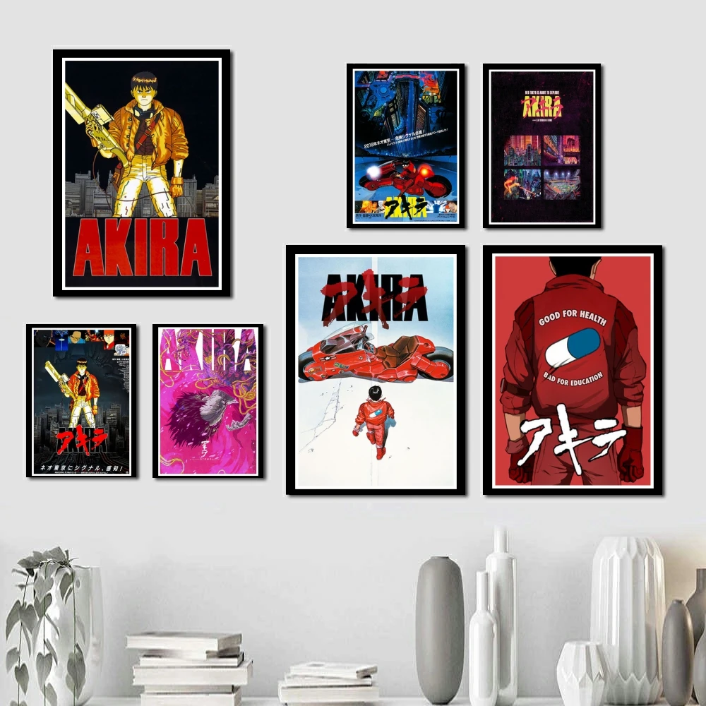 Прекрасный классический японский аниме фильм JL Akira художественная живопись