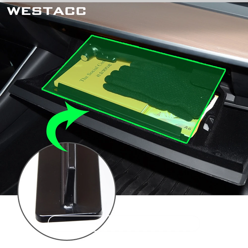 1 шт. автомобильный контейнер для хранения перчаток Tesla Model 3 2016 - 2021 | Автомобили и