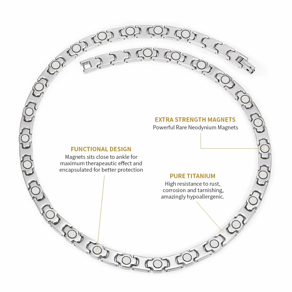 Био-магнит Wollet из чистого титана для женщин украшение с покрытием розового