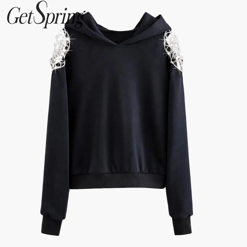 Getвесенняя Женская толстовка с бриллиантами в стиле пэчворк нерегулярные