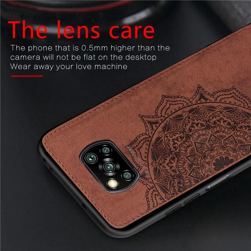 for xiaomi poco x3 case cotton rubber texture printing pattern tpu phone cover for redmi 9c case for xiaomi poco f2 pro poco x3 free global shipping