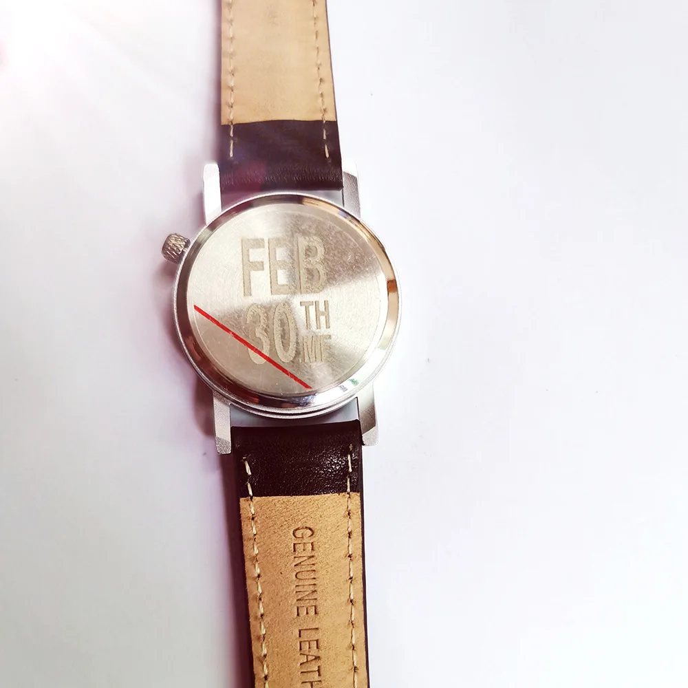 

Childhood paper plane character girl leather waterproof watch v