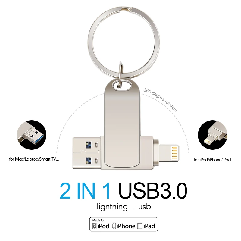 USB флеш-накопитель 128 ГБ для iPhone X/XR/XS/ 8/7/6/iPad 64 32 256 Гб OTG Флешка 3 0 карта памяти usb |
