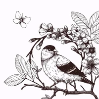 azsg branch bird silicone clear stamps for scrapbooking diy clip art card making decoration stamps crafts