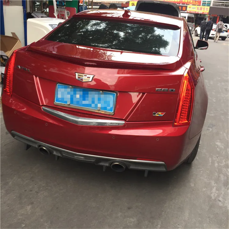 Для Cadillac спойлер ATS 2013 2016 Toyota YW ABS Пластиковый материал автомобильное заднее крыло