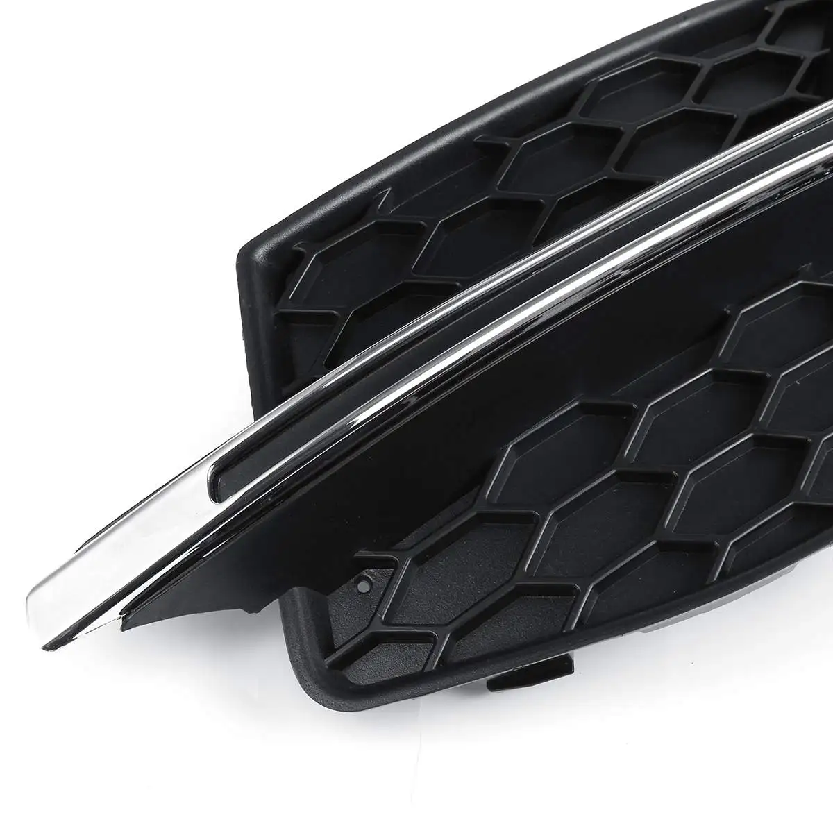 

New Car Front Bumper Fog Light Grille Grill Cover Fog Lamp Grille For Audi S3 A3 S-Lines 2014 2015 2016 8V3807682L 8V3807682G