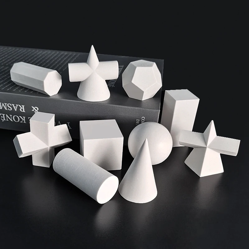 Белая Полимерная эскизная Геометрическая скульптура фигурки современное